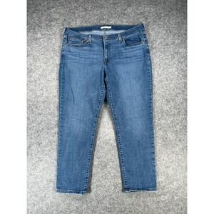 Levis Jeans Women's 33‎ Boyfriend Medium Blue Stretch Denim Jeans